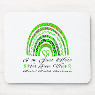 Ich bin nur hier für die psychische Gesundheit von Mousepad