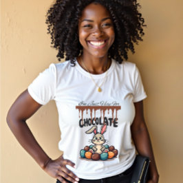 Ich bin nur hier für die Schokolade: Osterhase Tri-Blend Shirt