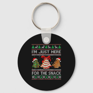 Ich bin nur hier für die Snack-Weihnachts-Cakes De Schlüsselanhänger