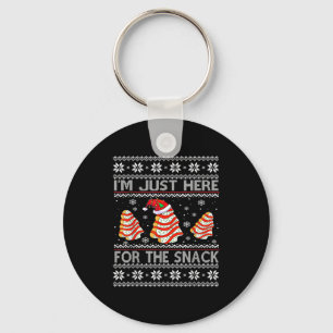 Ich bin nur hier für die Snack-Weihnachts-Cakes De Schlüsselanhänger