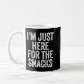 Ich bin nur hier für die Snacks Funny Food Lover F Kaffeetasse (Links)