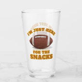 Ich bin nur hier für die Snacks Glas (Vorderseite)