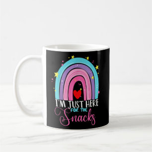 Ich bin nur hier für die Snacks Rainbow Women Foot Kaffeetasse