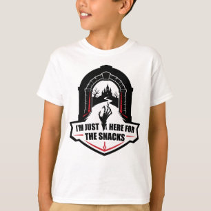 "ICH BIN NUR HIER FÜR DIE SNACKS" T-Shirt