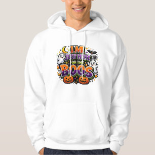 ICH BIN NUR HIER FÜR DIE SPÖTTER Lustiges Hallowee Hoodie