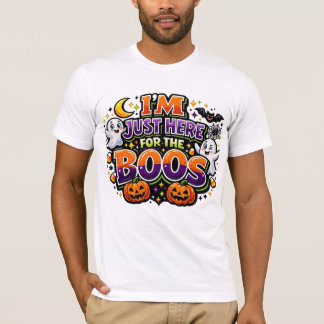 ICH BIN NUR HIER FÜR DIE SPÖTTER Lustiges Hallowee T-Shirt