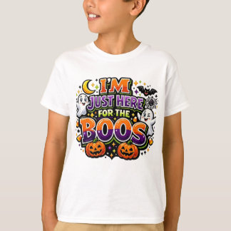 ICH BIN NUR HIER FÜR DIE SPÖTTER Lustiges Hallowee T-Shirt