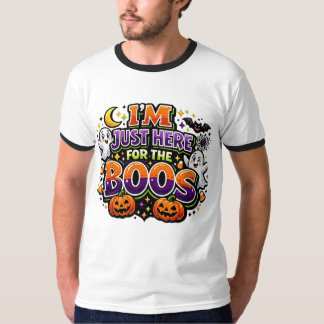 ICH BIN NUR HIER FÜR DIE SPÖTTER Lustiges Hallowee T-Shirt