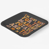 Ich bin nur hier für die verputzte Kartoffel lusti Pappteller (Gewinkelt)