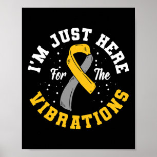 Ich bin nur hier für die Vibrationen ASL Deaf Awar Poster