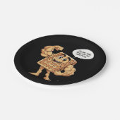 ICH BIN NUR HIER FÜR DIE WAFFEN PAPPTELLER (Schrägansicht)