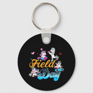 Ich bin nur hier für Field Day Magical Unicorn Pla Schlüsselanhänger