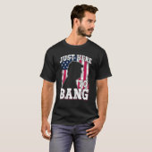 Ich bin nur hier, um am 4. Juli amerikanische Flag T-Shirt (Vorne ganz)