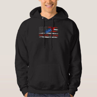 Ich bin nur hier, um am 4. Juli US-Flagge zu Bang Hoodie