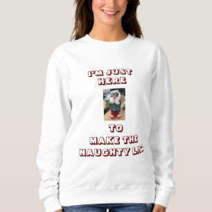 ICH BIN NUR HIER, UM AUF DIE *UNARTIGE LISTE* ZU K SWEATSHIRT