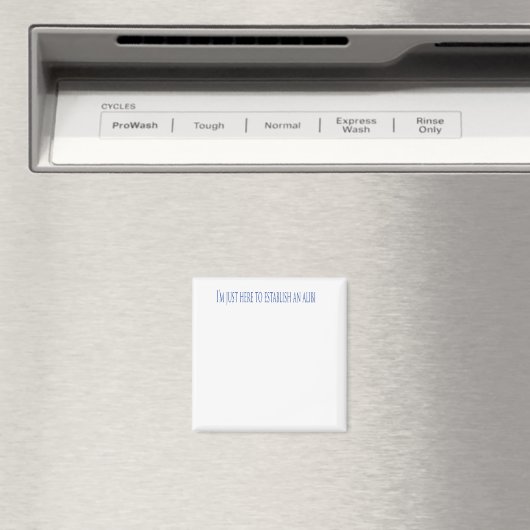 Ich bin nur hier, um ein Alibi zu gründen Magnet (In Situ (Geschirrspüler))