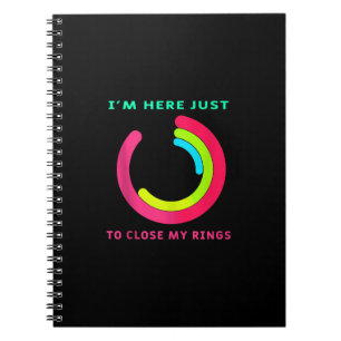 Ich bin nur hier, um mein Ring Fitness Gym Geschen Notizblock
