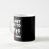 Ich bin nur hier um Thriller Tanz Zombie Funny Hal Kaffeetasse (Vorderseite Links)