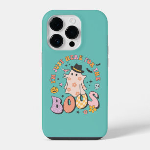 Ich bin nur hier wegen den Buhs, Retro Groovy Hall iPhone 14 Pro Hülle