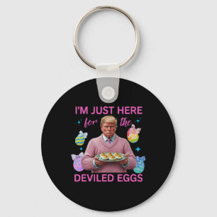Ich bin nur hier wegen der Eier mit Füllung Lustig Schlüsselanhänger