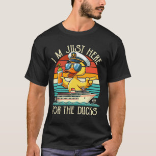 Ich bin nur hier wegen der Enten Lustige Gummiente T-Shirt