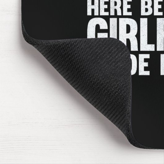 Ich bin nur hier, weil meine Freundin mich zum B g Mousepad (Ecke)