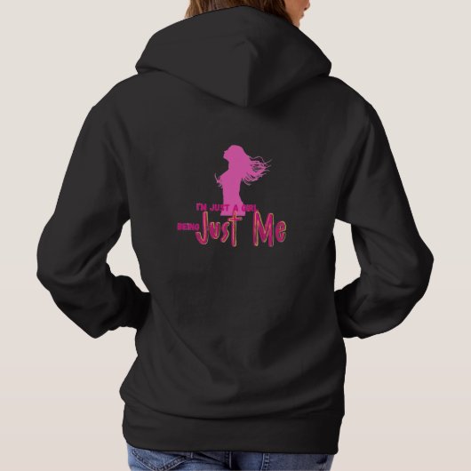 ich bin nur Mädchen Hoodie (Rückseite)