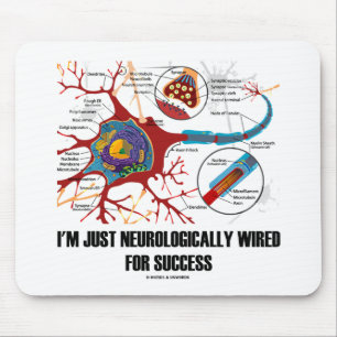Ich bin nur neurologisch für Erfolg gerüstet Mousepad