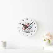 Ich bin nur neurologisch für Erfolg (Neuron) progr Runde Wanduhr (Zuhause)