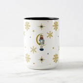 Ich bin nur Nutcrakers für Weihnachten in Blau und Zweifarbige Tasse (Mittel)