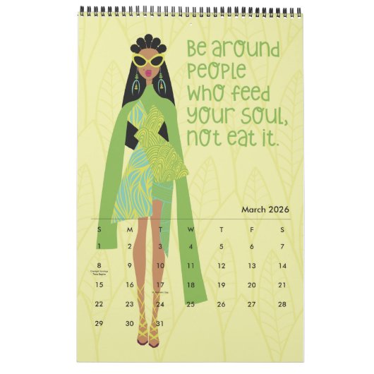 Ich bin nur Sayin 2023 11" x 17" Kalender (Mär 2026)