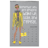 Ich bin nur Sayin's 2022 15-monatiger 11" x 17" Ka Kalender (Jan 2026)