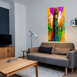 Ich bin nur traurig AI Art Poster