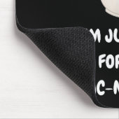 Ich bin nur wegen dem Mac-n-cheese lustigen Kinder Mousepad (Ecke)