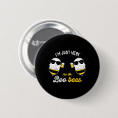 Ich bin nur wegen der Boo Bees hier Halloween Lust Button (Vorne & Hinten)