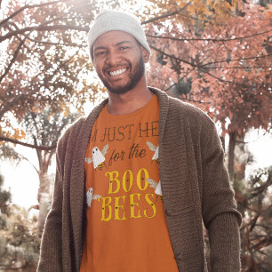 Ich bin nur wegen der Boo-Bienen hier Lustiges Hal T-Shirt