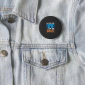 Ich bin nur wegen der Buh-Rufe hier Halloween-Desi Button (Beispiel)