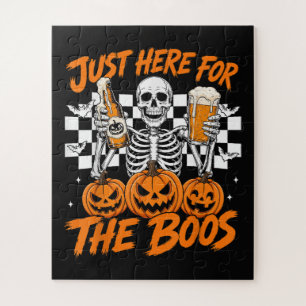 Ich bin nur wegen der Buh-Rufe hier Halloween-Skel Puzzle