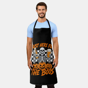 Ich bin nur wegen der Buh-Rufe hier Halloween-Skel Schürze