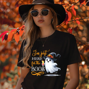 Ich bin nur wegen der Buh-Rufe hier Halloween Tri-Blend Shirt