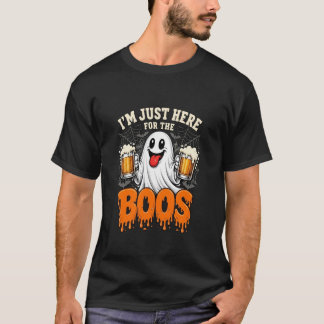 Ich bin nur wegen der Buh-Rufe hier Lustiger Hall T-Shirt