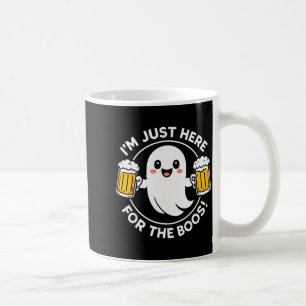 Ich bin nur wegen der Buh-Rufe hier Lustiger Hallo Kaffeetasse