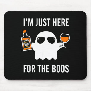Ich bin nur wegen der Buh-Rufe hier Lustiger Hallo Mousepad