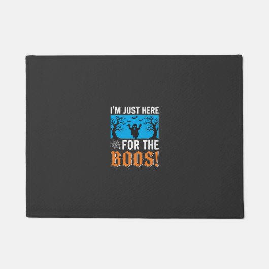 Ich bin nur wegen der Buhs hier Halloween-Design_1 Fußmatte (Vorderseite)