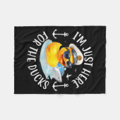 Ich bin nur wegen der Ente hier, Enten Kreuzfahrt, Fleecedecke (Vorderseite (Horizontal))