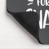 Ich bin nur wegen der Snacks hier Lustiger Spruch Mousepad (Ecke)