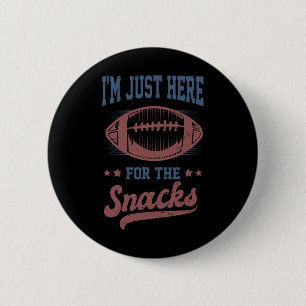 Ich bin nur wegen der Snacks hier Lustiges Fantasy Button