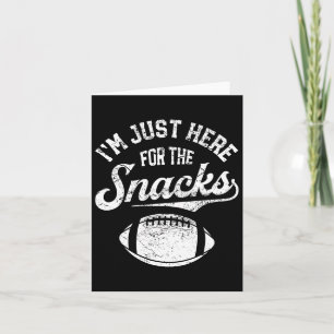 Ich bin nur wegen der Snacks hier Lustiges Fantasy Karte