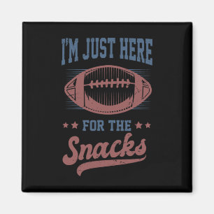 Ich bin nur wegen der Snacks hier Lustiges Fantasy Magnet