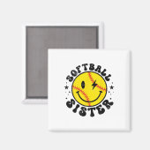 Ich bin nur wegen der Snacks hier Softll Schwester Magnet (Vorderseite/Rückseite)